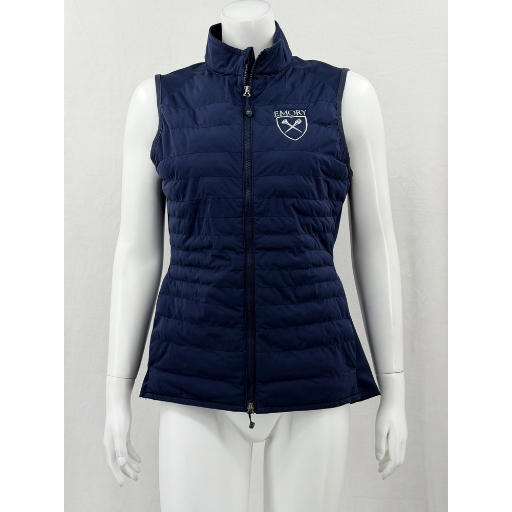 Peter Millar Vest Womens Medium Navy Fuse‎ Elite Quilted Emory University Preppy
